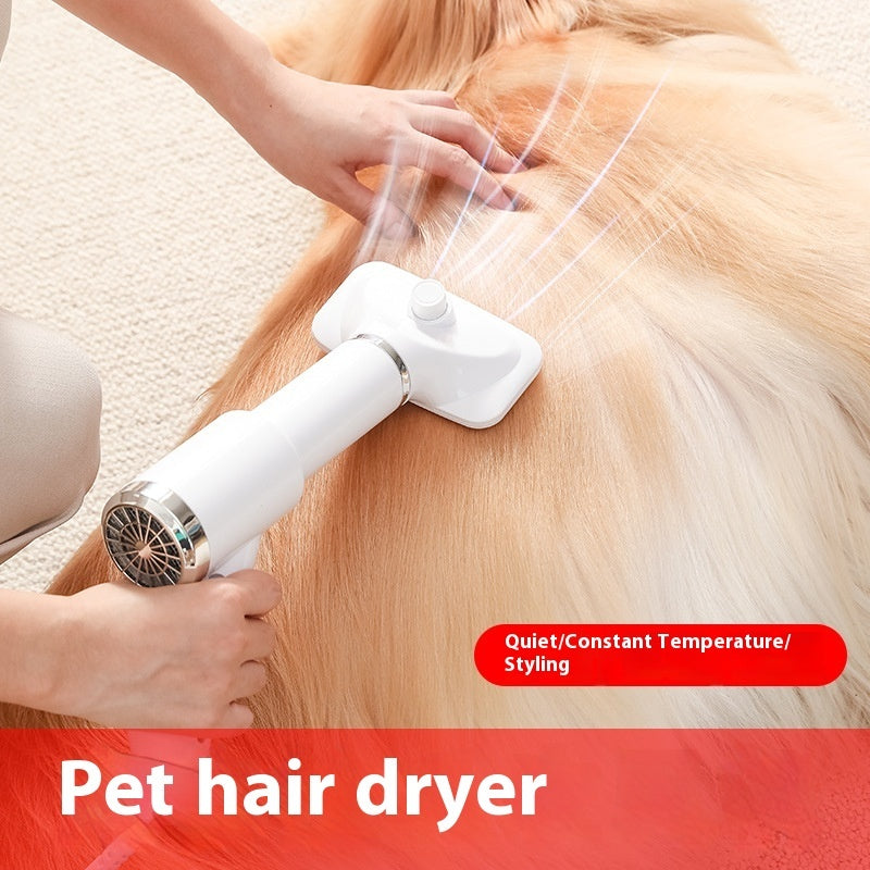 Pet Hair Dryer Dog Cat Hair Removal Hot Air Comb