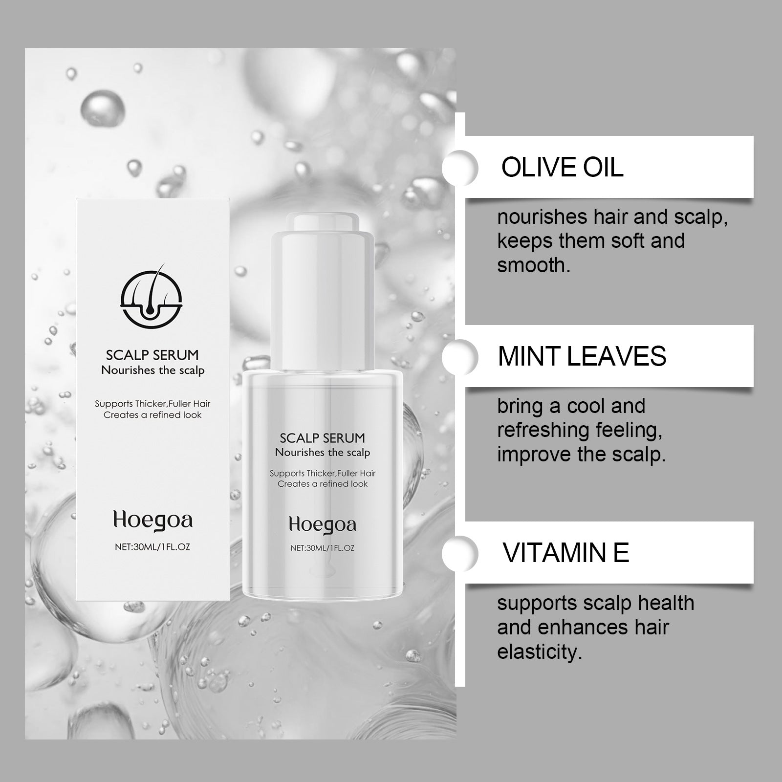 Scalp Serum Gentle Moisturizing Scalp Care Smooth Hair Gloss Hair Conditioner