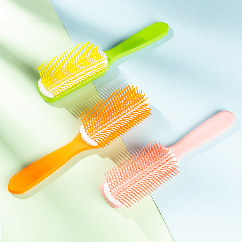 Fluffy Nine-row Ribs Straight Comb