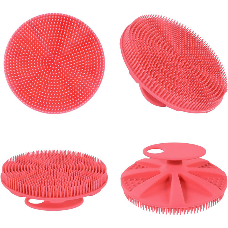 Silicone Shampoo Brush Cleansing Deep Exfoliating Cleansing Bath Comfortable And Soft