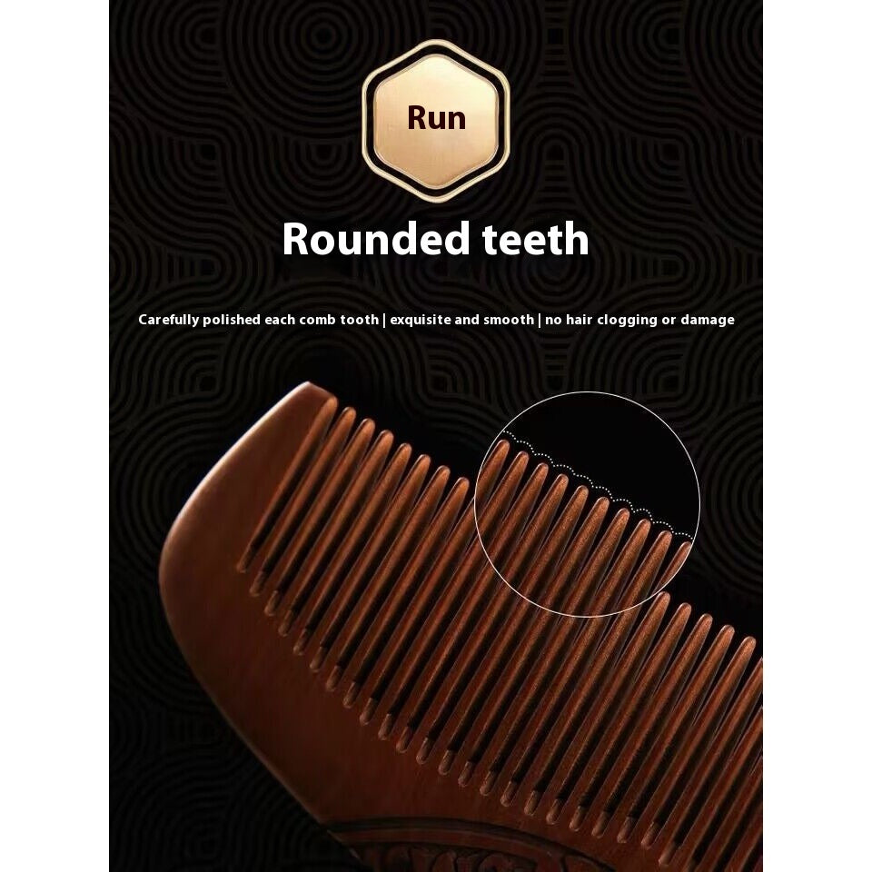 Ebony Comb Natural Genuine Goods Household Wood