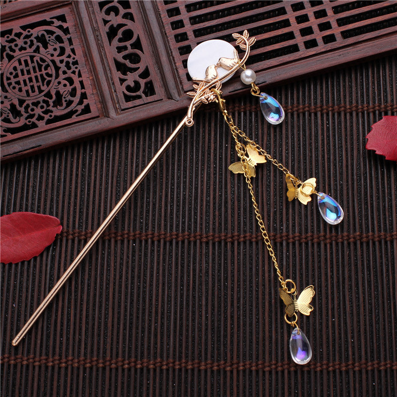 Classical Fashion Alloy Flower Hairpin Manual