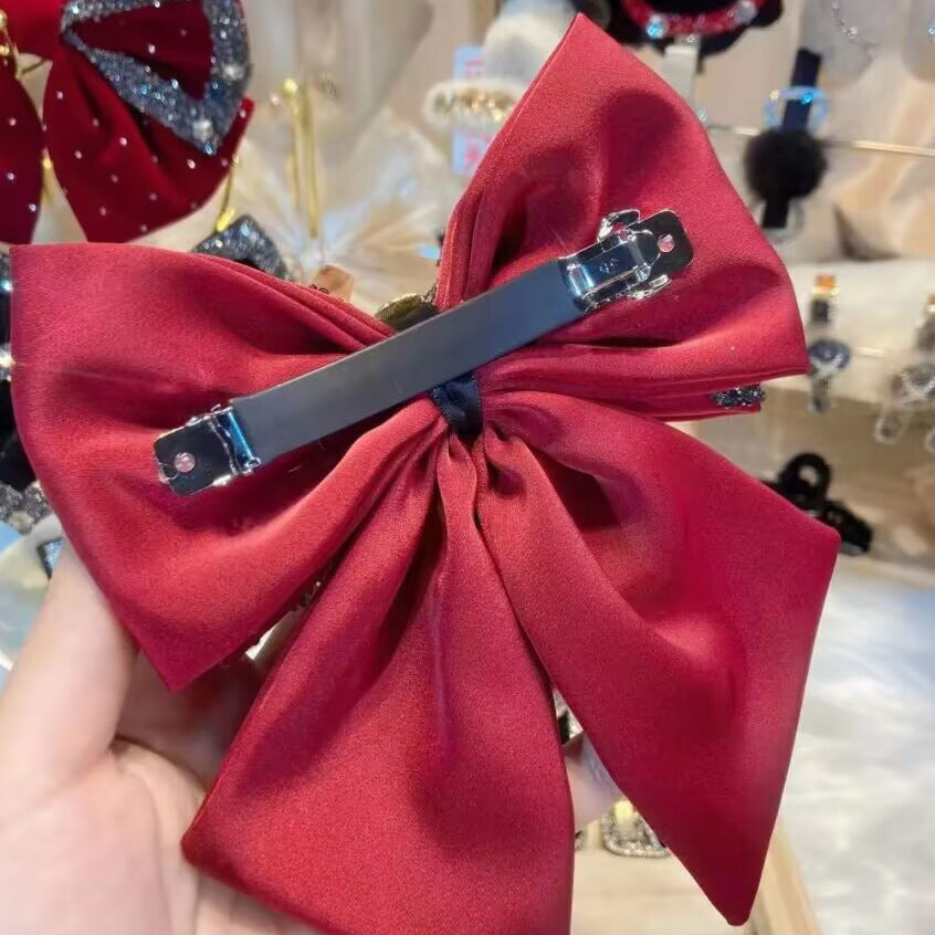 New Luxury Hairpin Bowknot Spring Clip