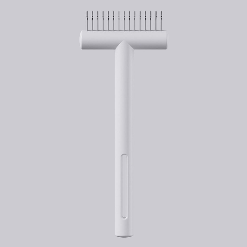 Pet Dematting Comb For Dogs And Cats, Stainless Steel Deshedding Tool With Safety Rounded Edges, Professional Undercoat Rake For Removing Mats Tangles And Loose Hair, 7cm Wide Ergonomic Grooming Brush