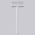 Pet Dematting Comb For Dogs And Cats, Stainless Steel Deshedding Tool With Safety Rounded Edges, Professional Undercoat Rake For Removing Mats Tangles And Loose Hair, 7cm Wide Ergonomic Grooming Brush
