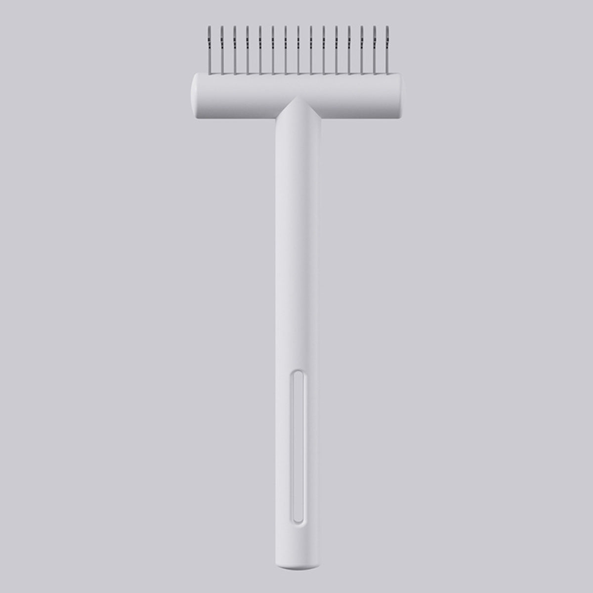 Pet Dematting Comb For Dogs And Cats, Stainless Steel Deshedding Tool With Safety Rounded Edges, Professional Undercoat Rake For Removing Mats Tangles And Loose Hair, 7cm Wide Ergonomic Grooming Brush