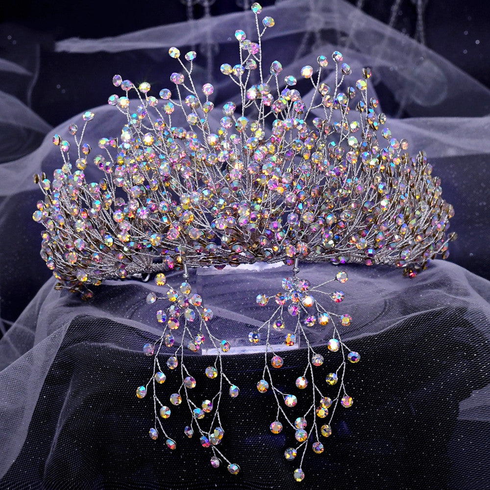Bridal Headdress Handmade Exquisite Crystal Crown