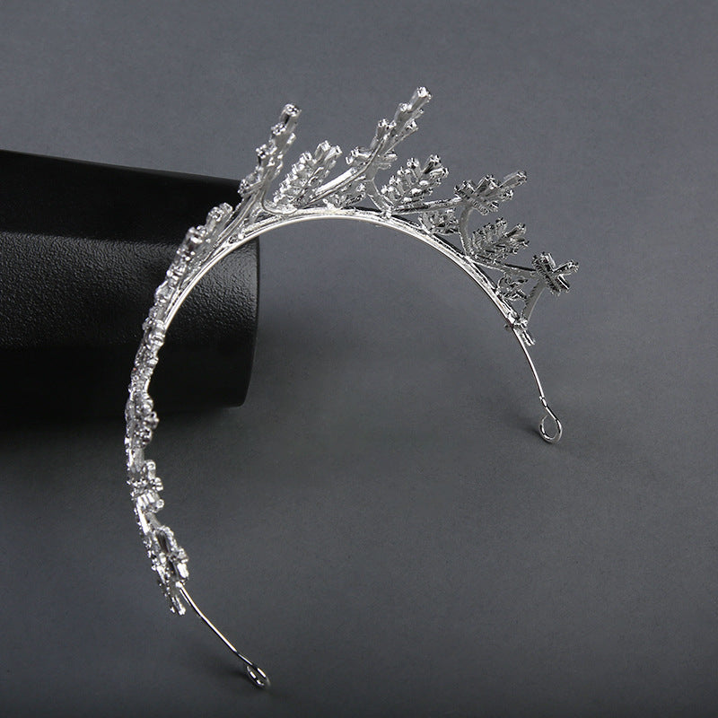 Korean Bridal Crown Jewelry Performance Alloy Pearl Headwear