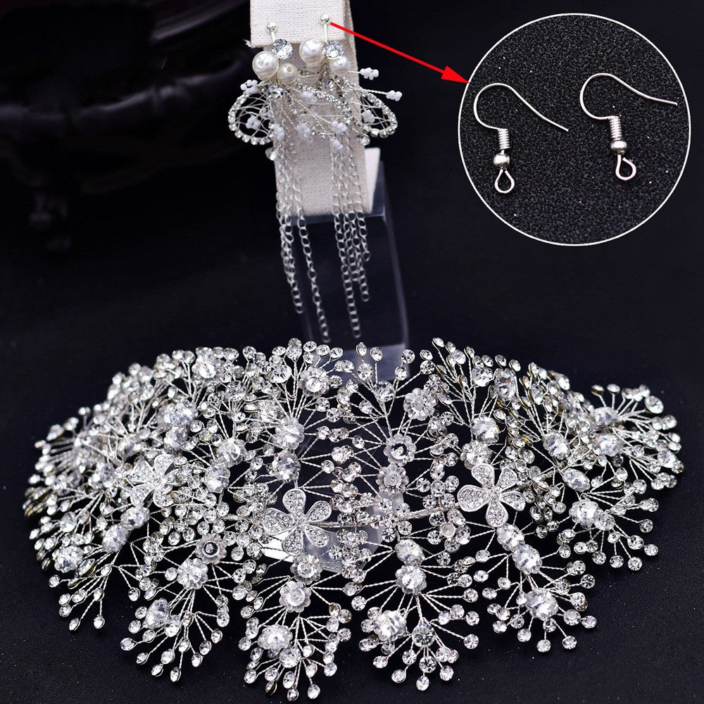 European And American Bridal Headwear With Diamonds