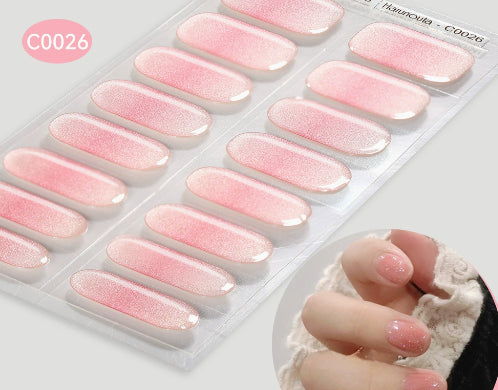 Harunouta Nail Stickers UV Gel Nail Sticker Semi-curing
