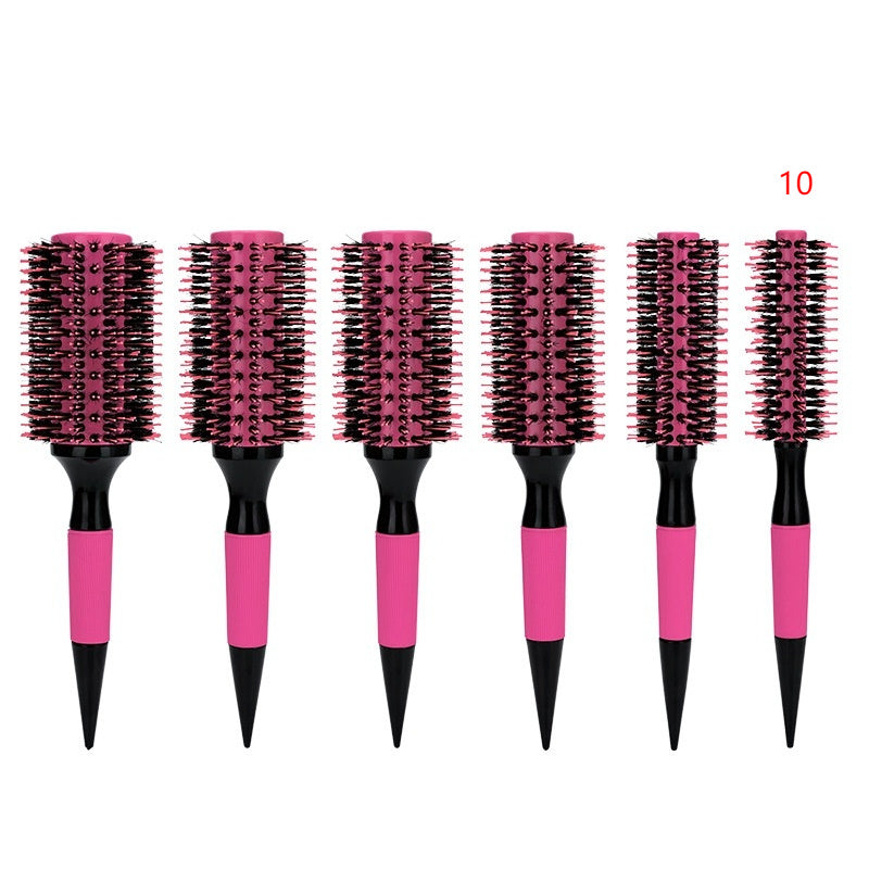 Brazilian Comb Pointed Tail Bristle Inner Buckle Pear Flower Hot Ceramic Aluminum Tube Hair Comb Anti-static Shunfa Styling Comb