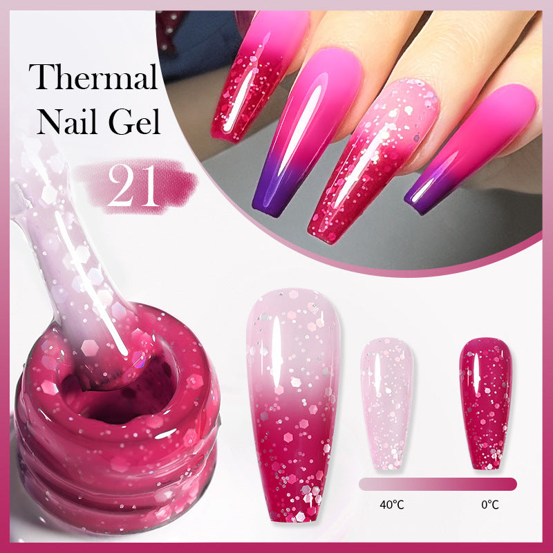 Thermal Nail Gel Simple Home Candy Gradient Color Change UV Polish