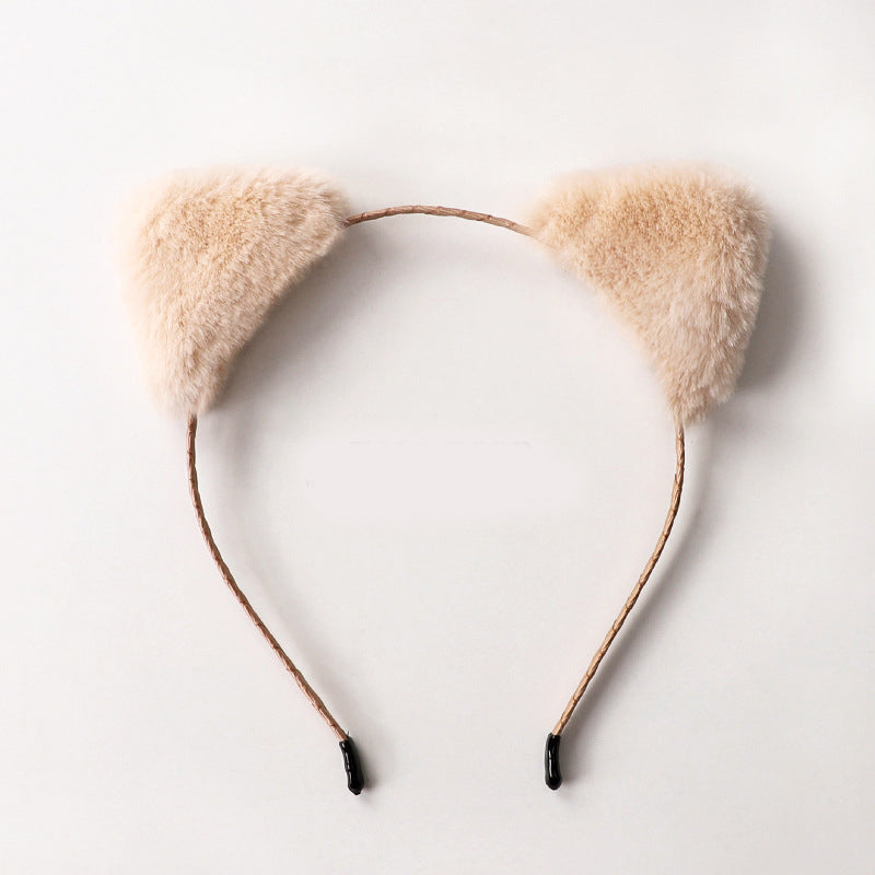 Cute Plush Bells Fox Cat Ears Headband