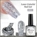 Misscheering Popular Diamond In The Debris Glue Sequins Laser UV Polish Nail Art