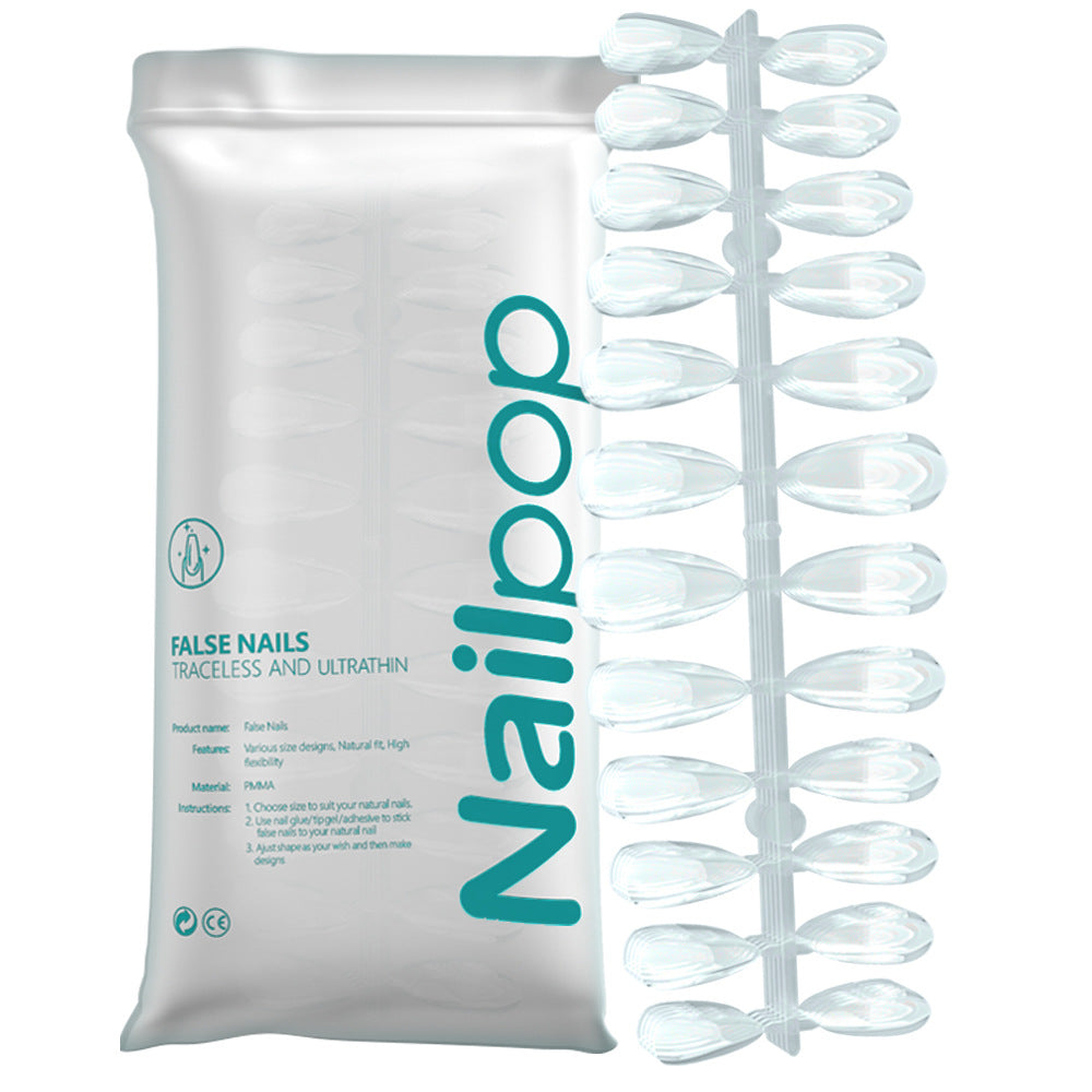 NailPop Transparent Nail Tip 120-piece Bag Ultra-thin Seamless Full Sticker Fake Nails