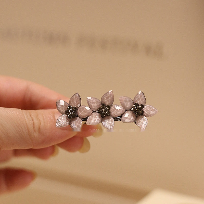 Retro Small Size Hairpin Headdress Resin Flowers