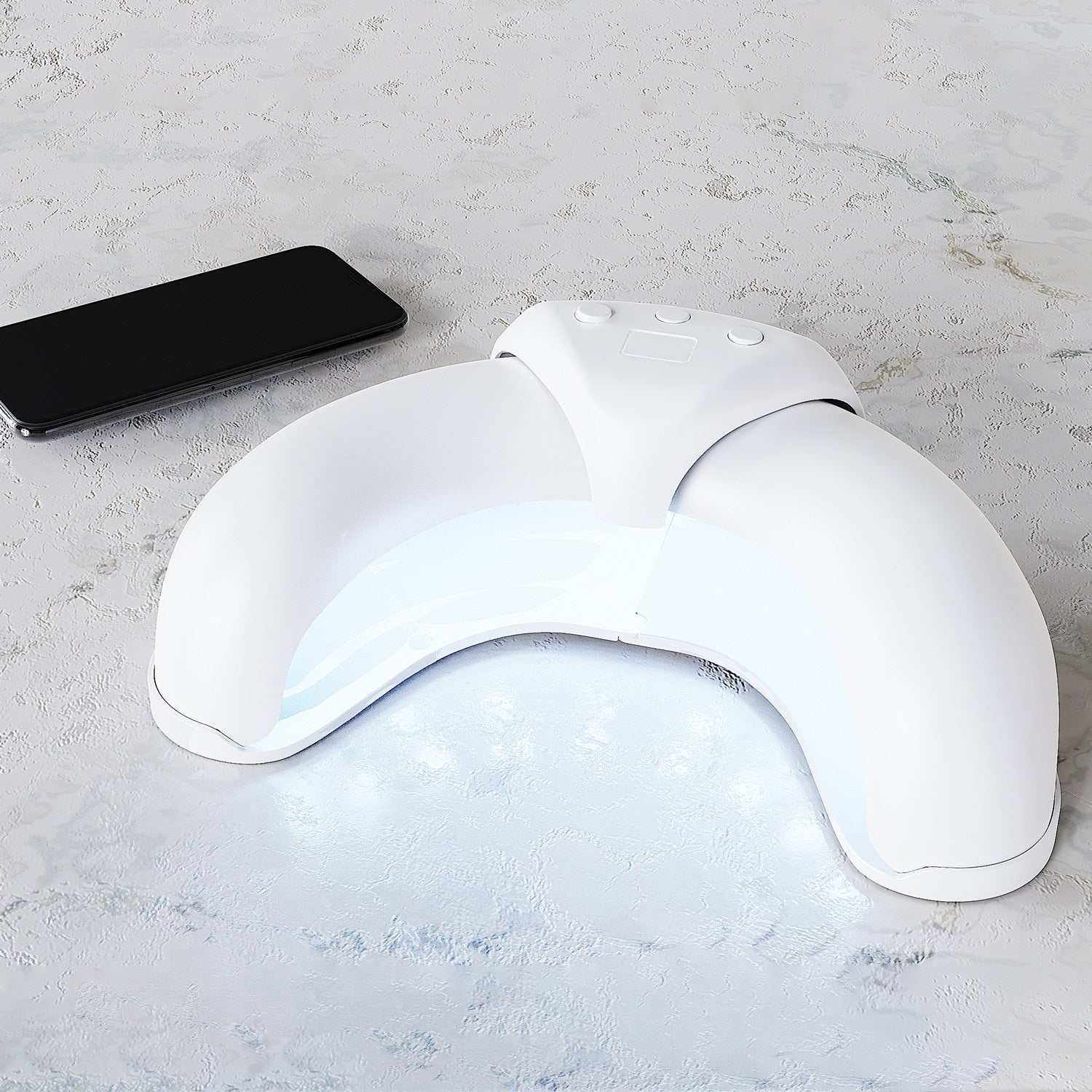 Intelligent Quick Drying Crescent Shaped Nail Lamp