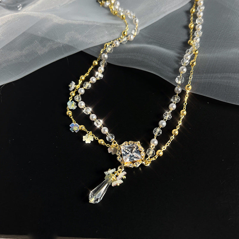 Simple Alloy Chain Gold Forehead Pendant