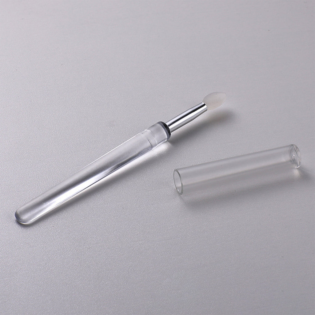Reusable Silicone Lip Brush Set For Lipstick, Gloss, Balm, Mask & Scrub - Hygienic Caps, 8 Colors