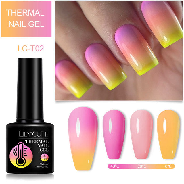 Lilycute Color Changing Thermal Gel Nail Polish Winter