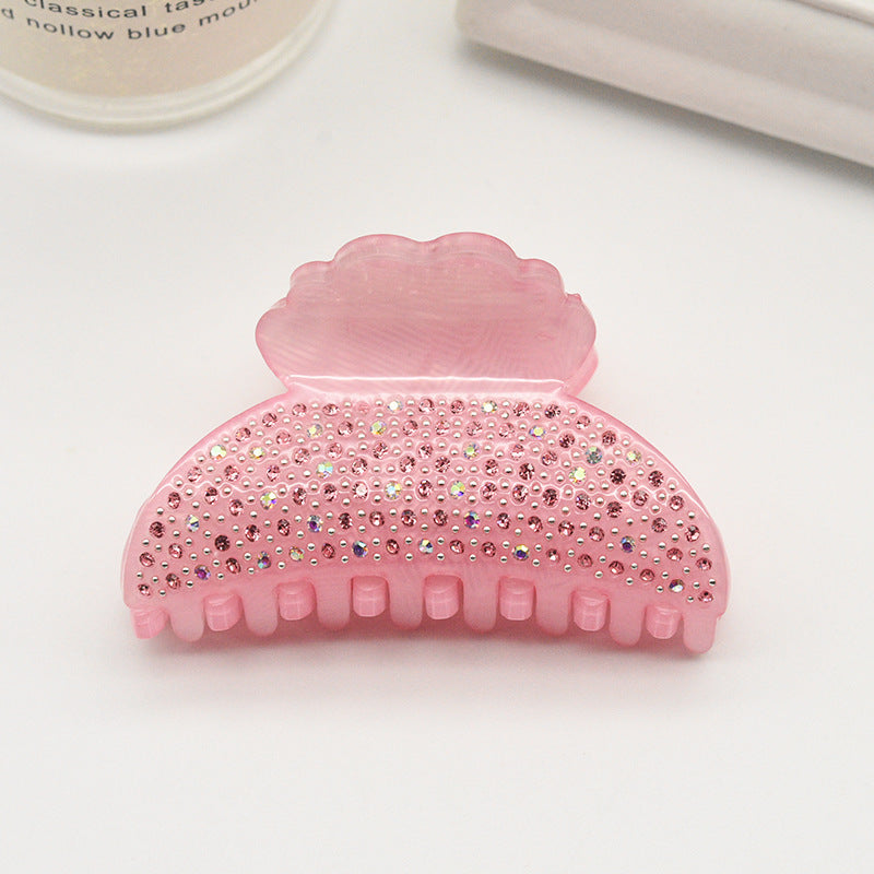 Fully-jeweled Crystal Women's Acrylic Fashion Grip