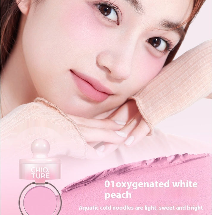 Chio Ture Blush Mud Swelling Contractive Color Shimmer Powder