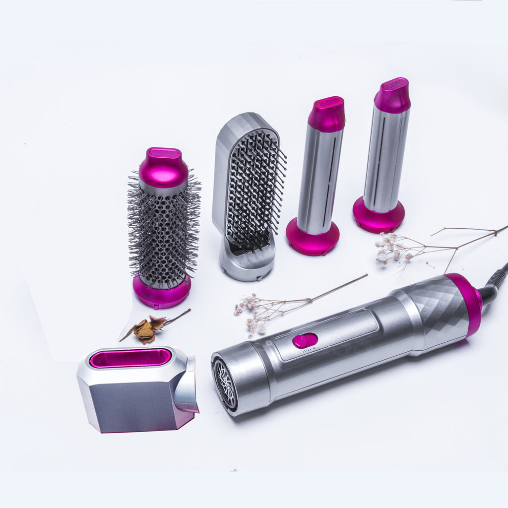 Five In One Multi-headed Hot Air Comb Combination Automatic Curling Iron Set