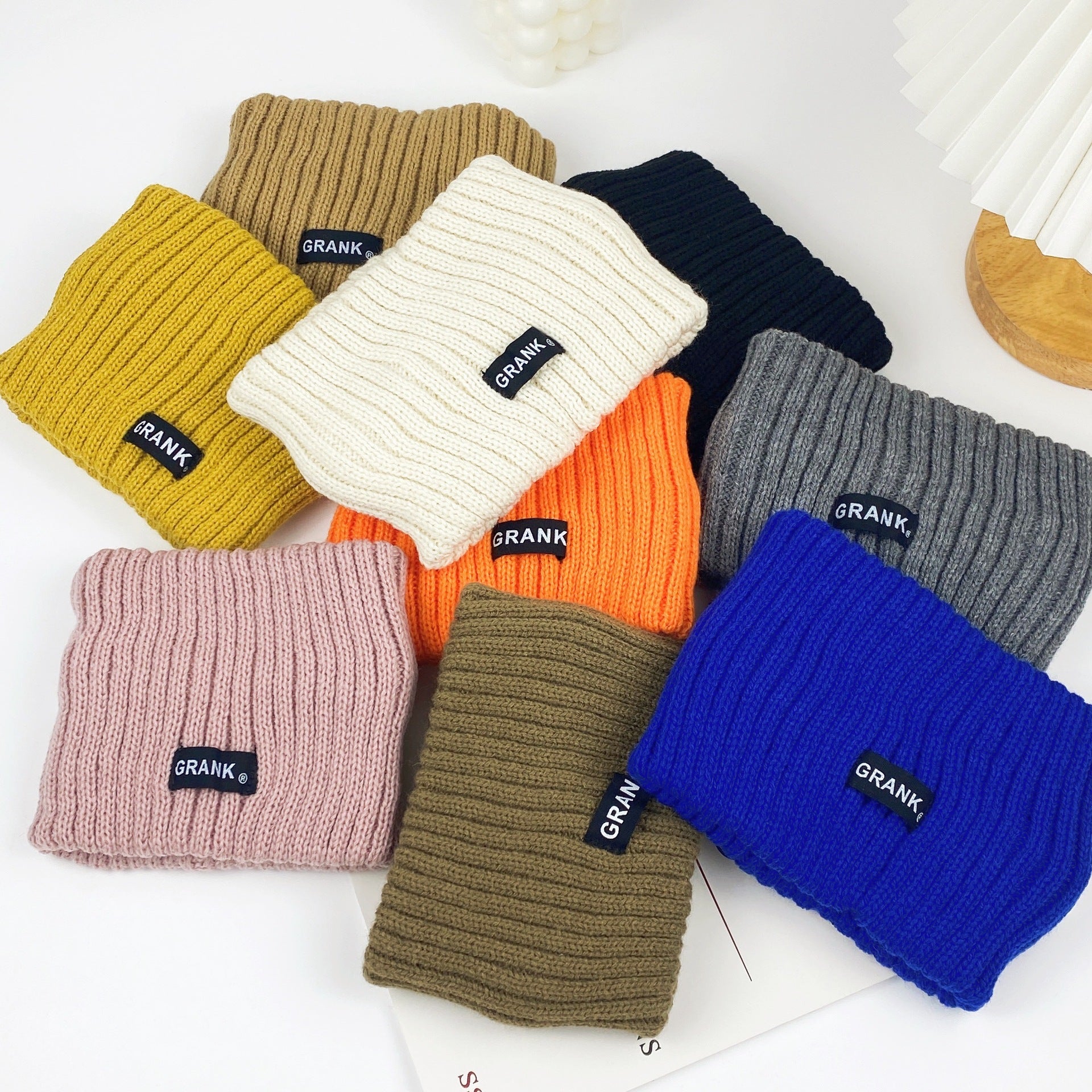 Solid Color Wool Wide-brimmed Knitted Headband Sports