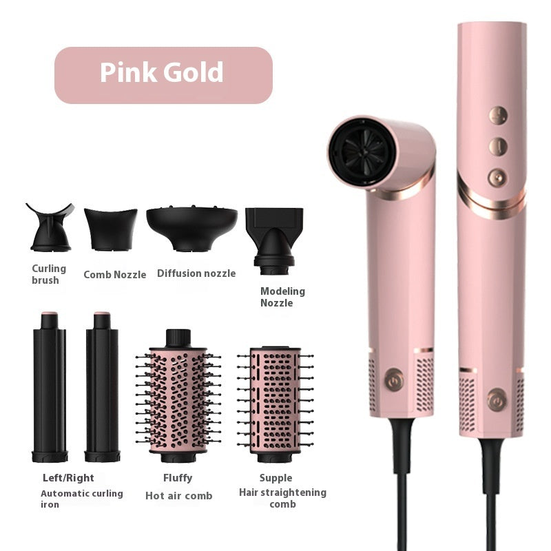 Folding 8 In 1 Hair Dryer Plasma All-in-one Hot Air Comb Suit