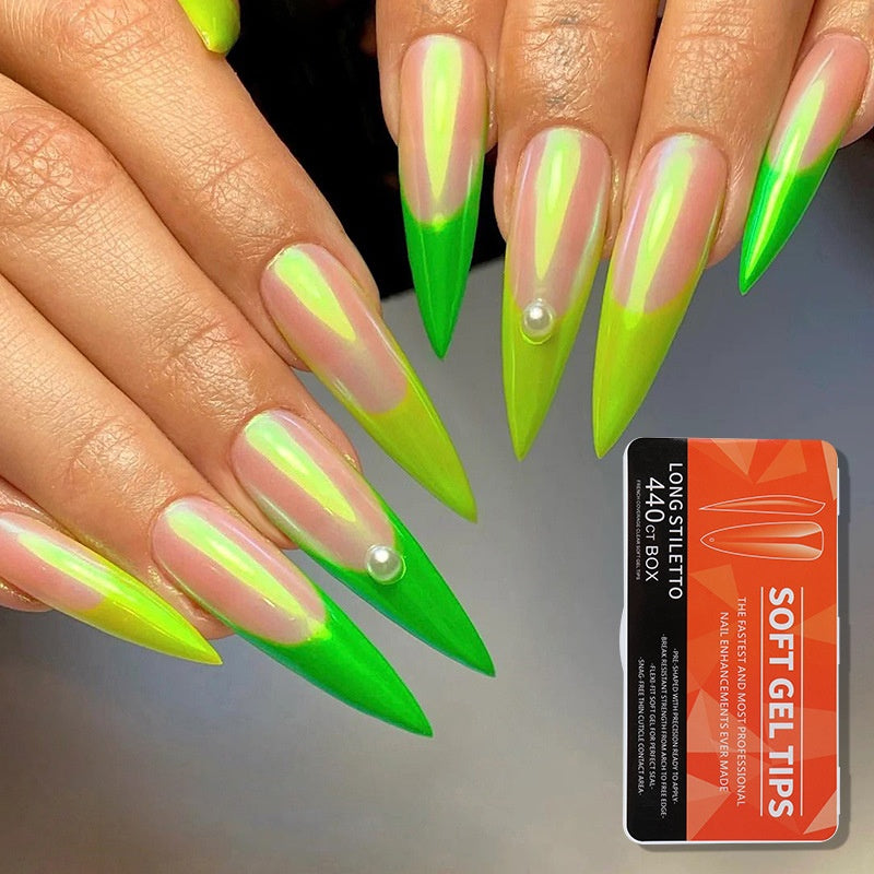 Porcelain White Box Nail Polish Ultra-thin And Scratch Free Matte soft gel tips