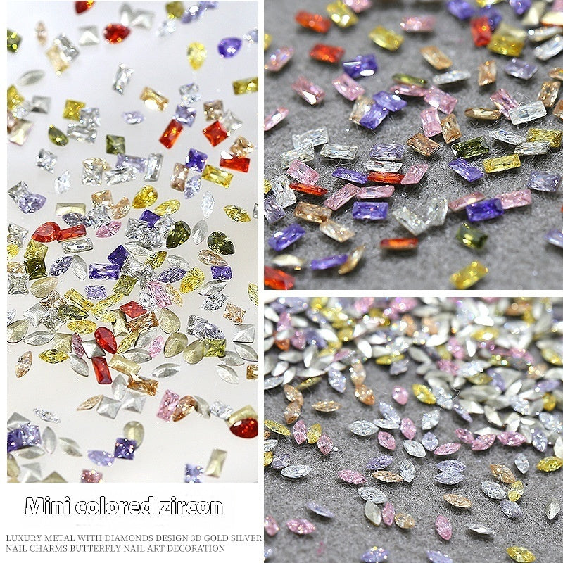 Mini Pointed Zircon Nail Ornament