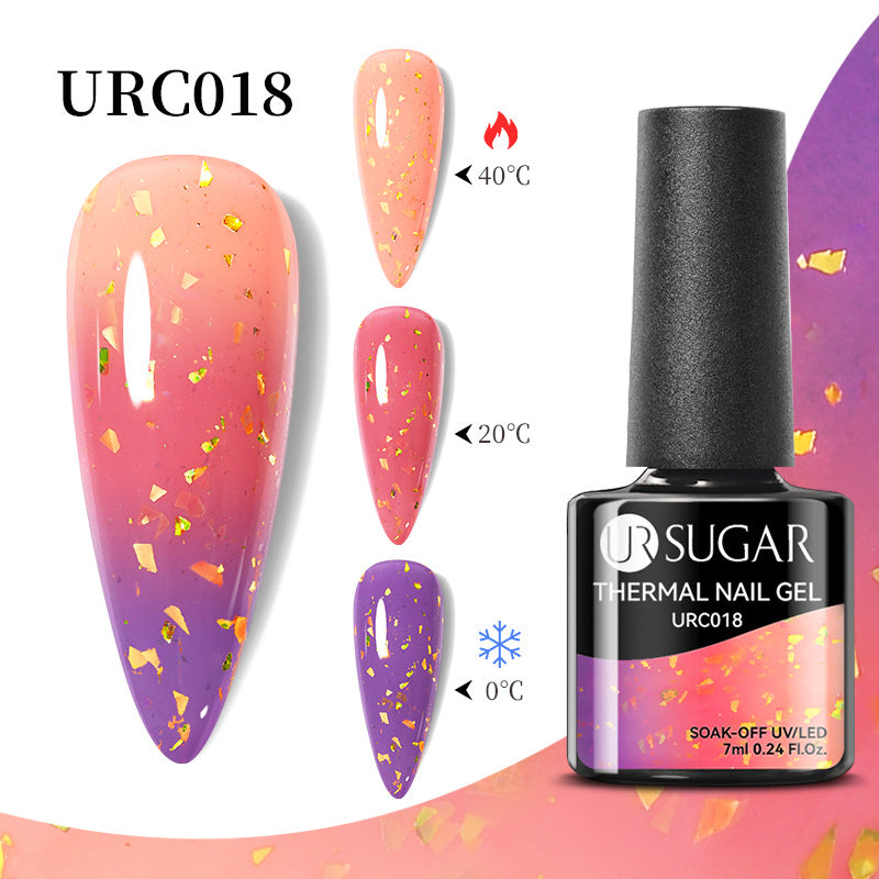 UR Sugar Autumn And Winter New Temperature Change UV Polish Cold And Warm Gradient Nail Glue