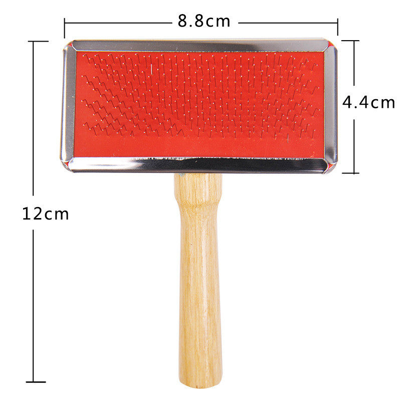 Origin Source Pet Comb Cat Dog Cardigan Comb Solid Wood Dog Beauty Comb Pet Supplies Wooden Handle Needle Comb