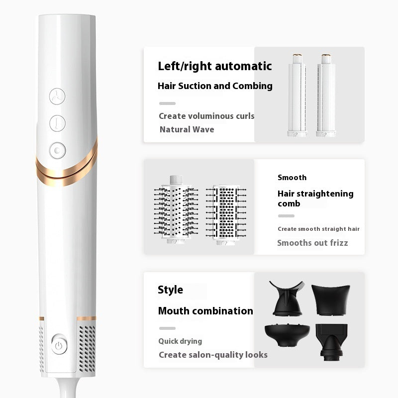Folding 8 In 1 Hair Dryer Plasma All-in-one Hot Air Comb Suit
