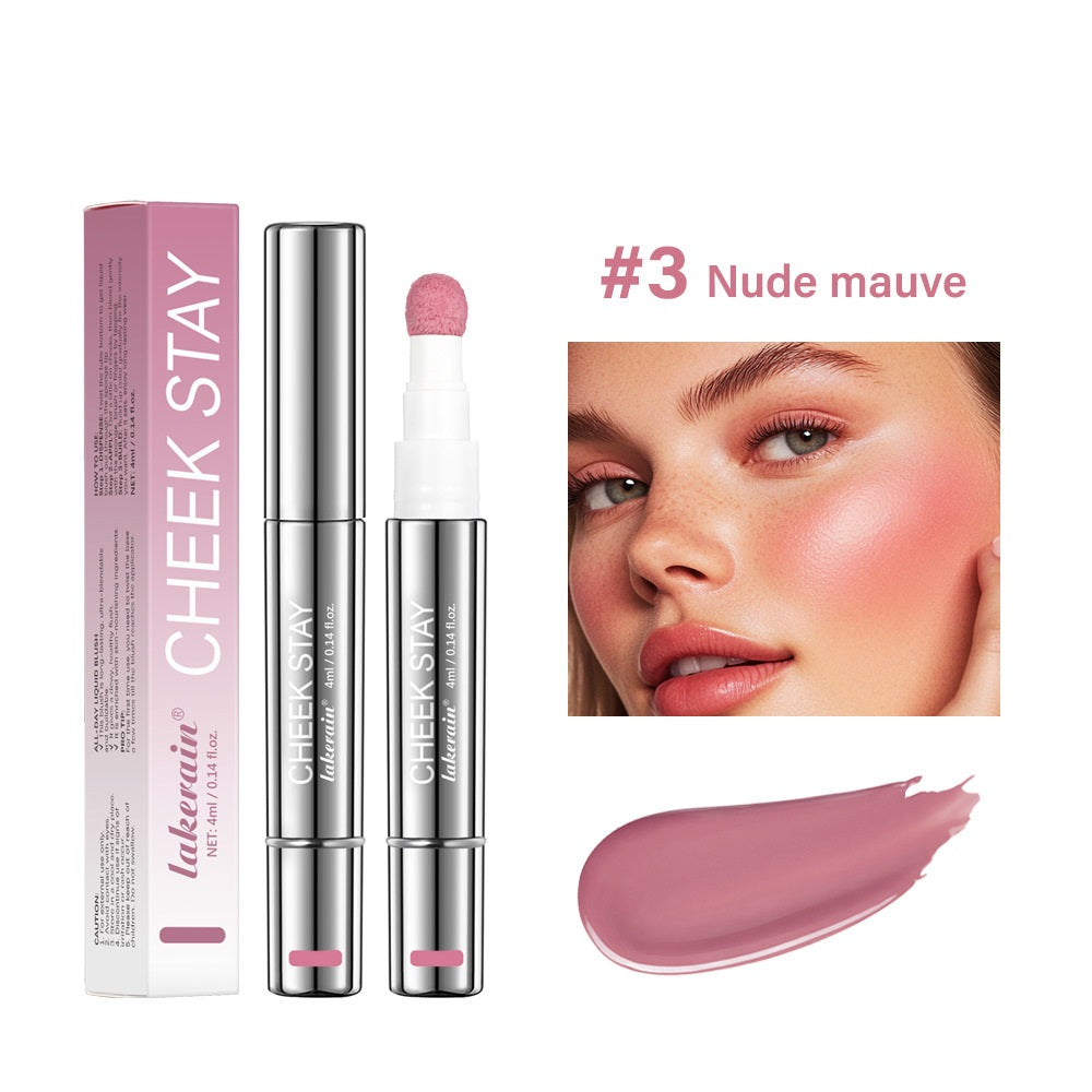 Lakerain 6 Colors Multifunctional Cosmetic Brush Liquid Highlight Blush Stick