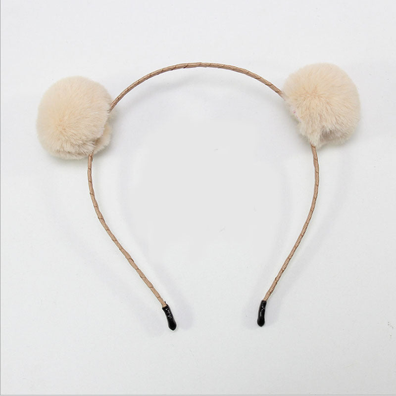 Cute Plush Bells Fox Cat Ears Headband