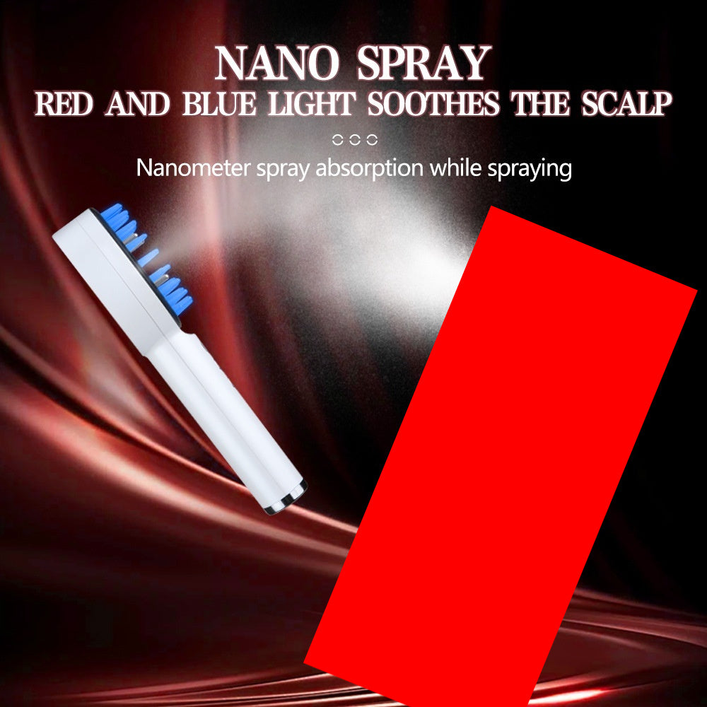 Scalp Massage Comb Red Light Hair Growth Device Nano Spray
