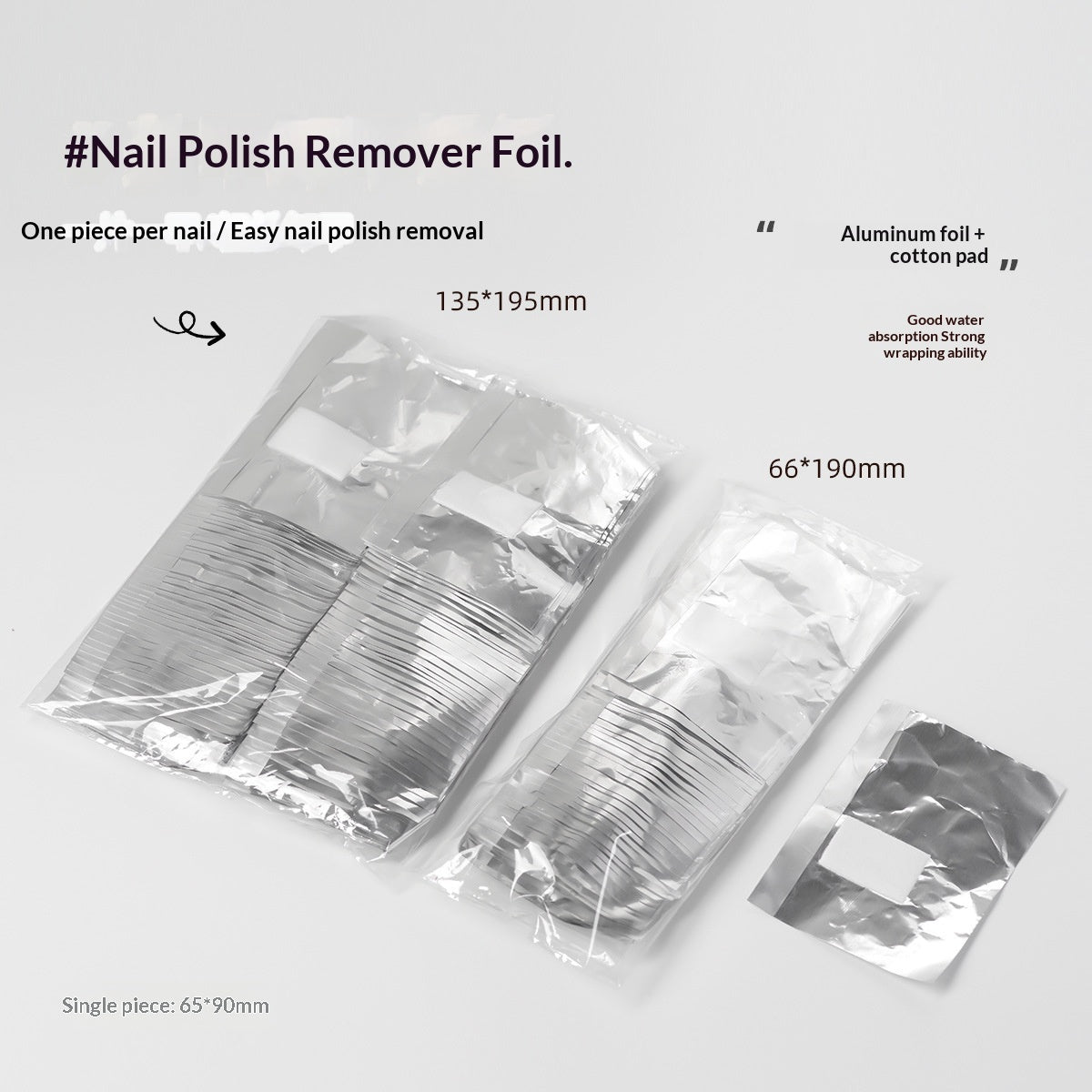 Nail Polish Remover Foil For Removing Gel Or Acrylic Nails
