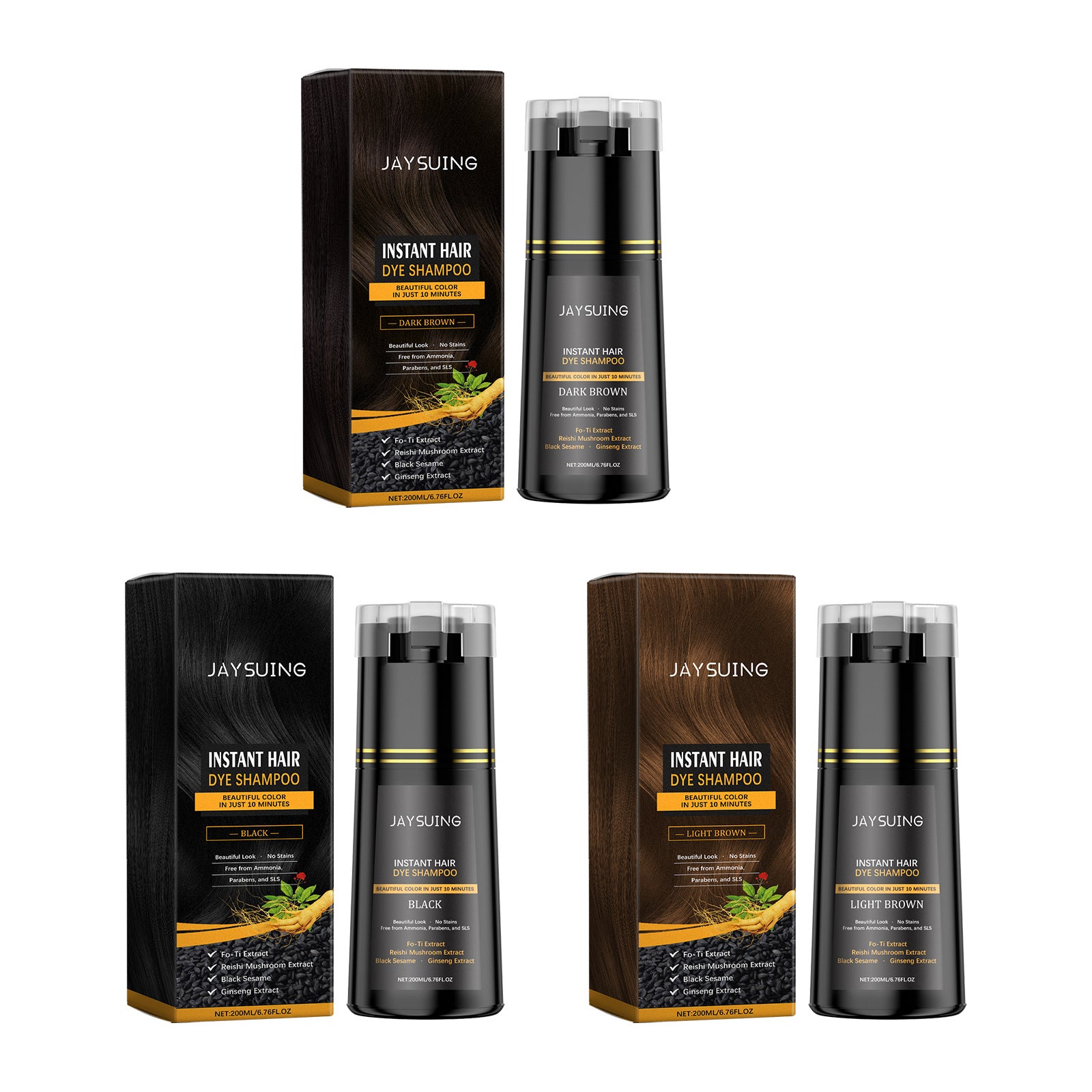 Plant Extract Maintenance DIY Long Lasting Color Rendering Trendy Soft Coloring Shampoo