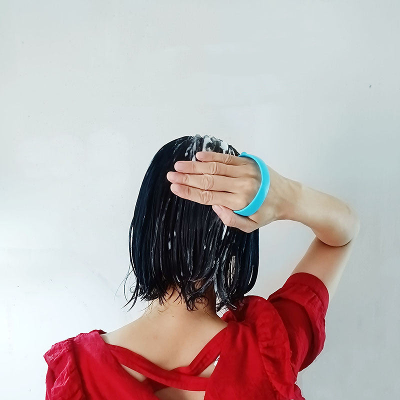 Silicone Shampoo Brush Massage Scalp Care Cleaning