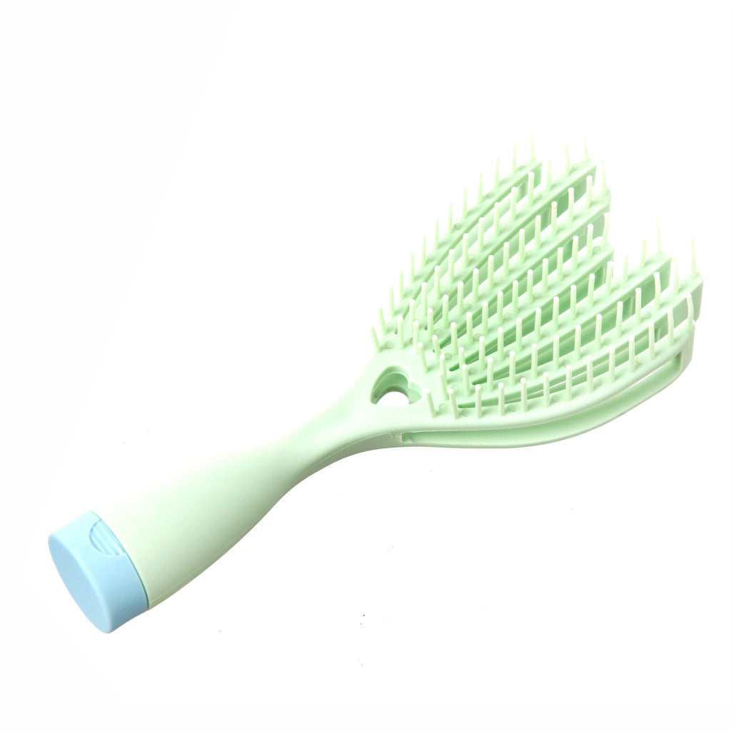 Portable Wet And Dry Hollow Hair Massage Broken Hair Finishing Solution Household Plastic Massage Comb Fluffy Hair Massage Styling Comb