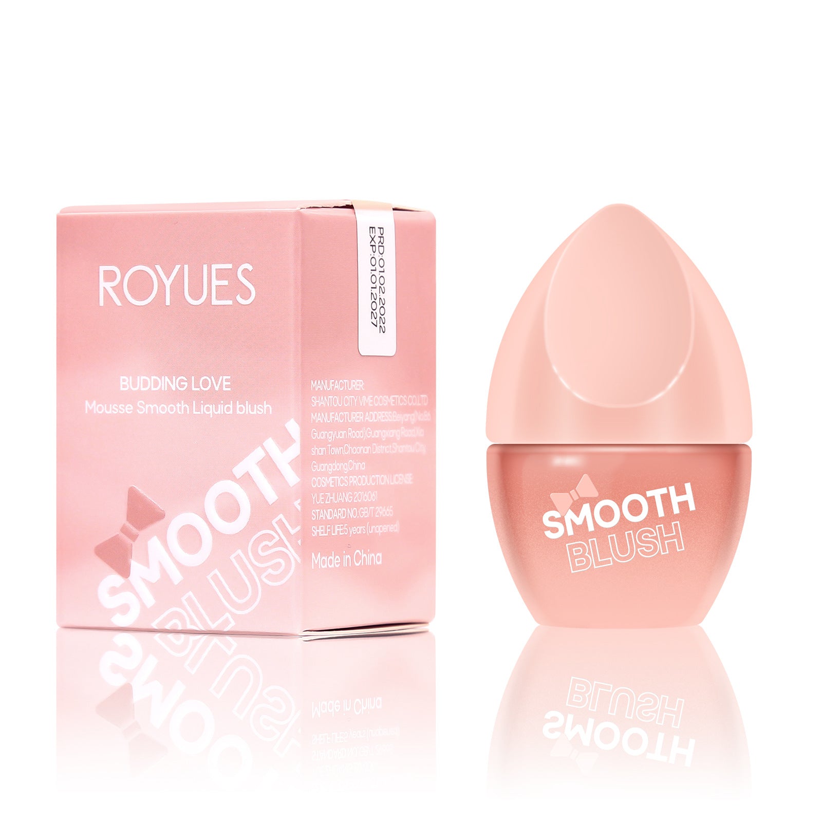Royues Natural Rouge Powder Easy Color Lip Cheek Blush