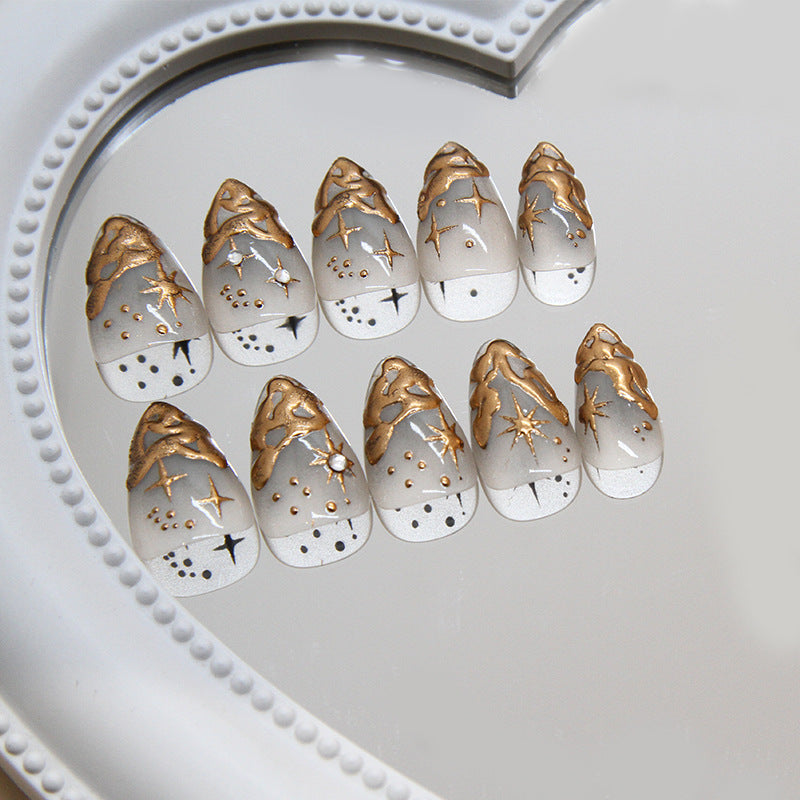 High-grade Simple Nail Stickers Three-dimensional Wear Armor