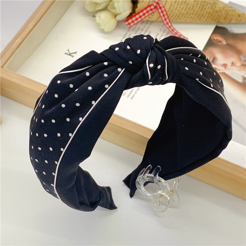 Sweet Little Bit Knotted Middle Knot Simple Fabric Headband