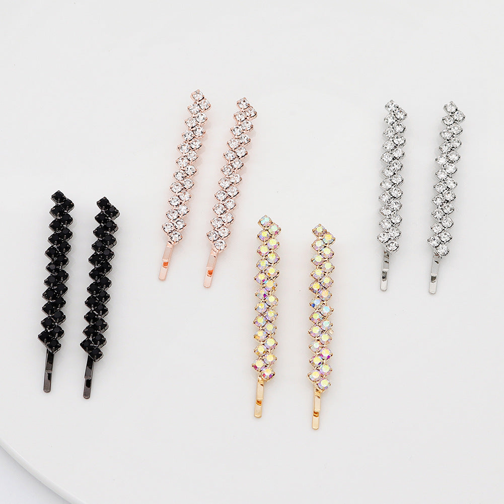 Ins Rhinestone Hairpin Headdress Women
