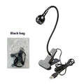 Gooseneck Hot Lamp USB Table Lamp With Clamp Nail Polish UV Glue Curing Black Light Bulb