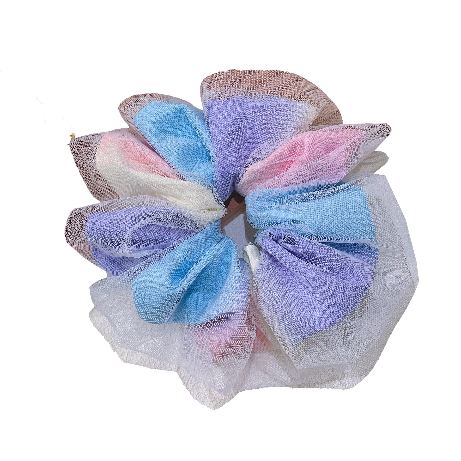Rainbow Double-layered Large Intestine Hair Tie