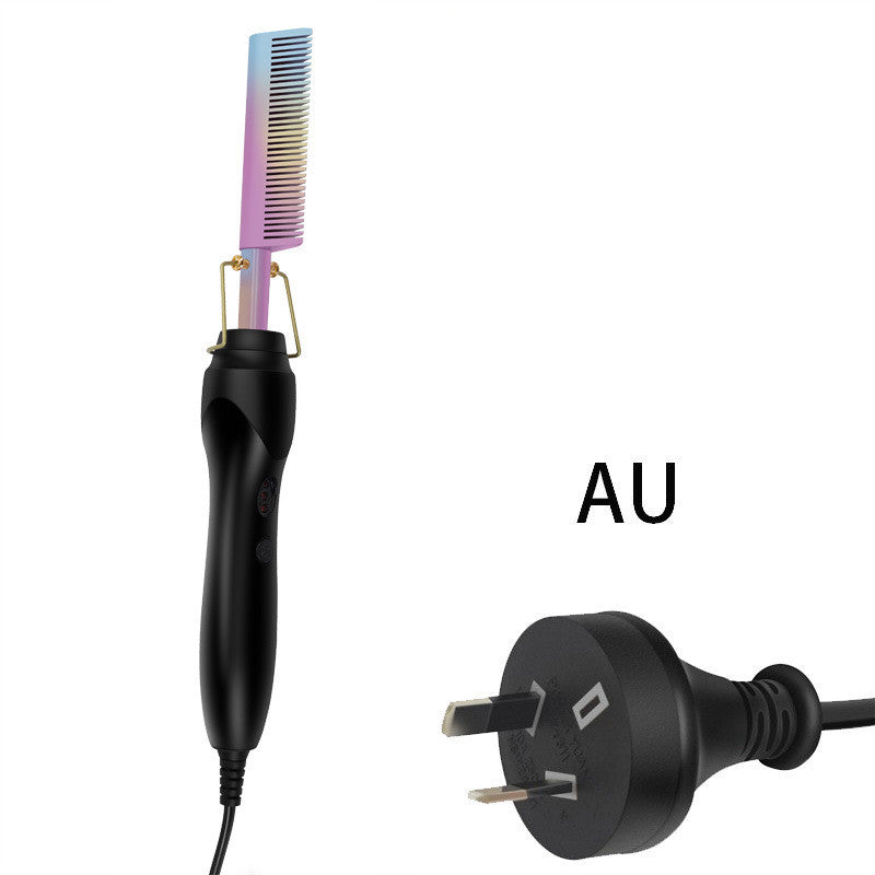 Hair Straightener Electric Heating Comb Wet And Dry Copper Comb Straight