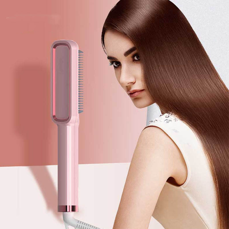 Heating Straight Hair Comb With Display Does Not Hurt Your Hair