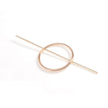 Ladies Geometric Circle Half Pull Hairpin
